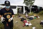 The gruesome scene in Maguindanao massacre (November 23, 2009)
