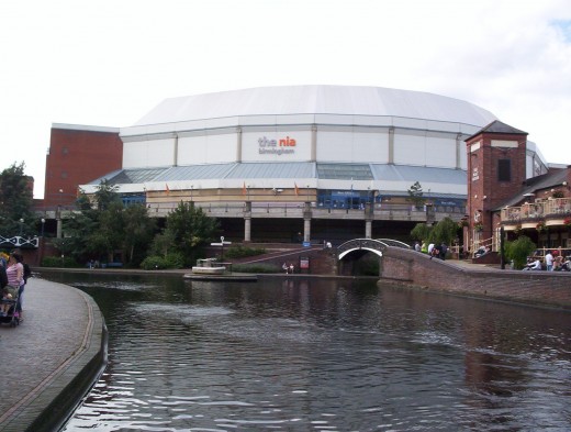 The Birmingham Indoor Arena at Old Turn Junction. Turn left for Dudley and Wolverhampton, right for Aston and Fazeley.