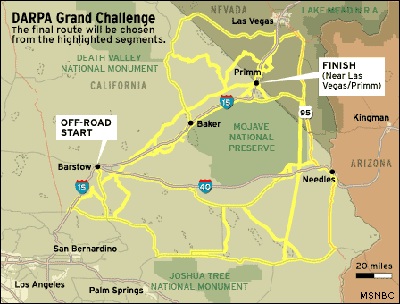 2004 Grand Challenge Route