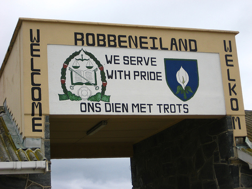 Mural over Robben Island Main Gate