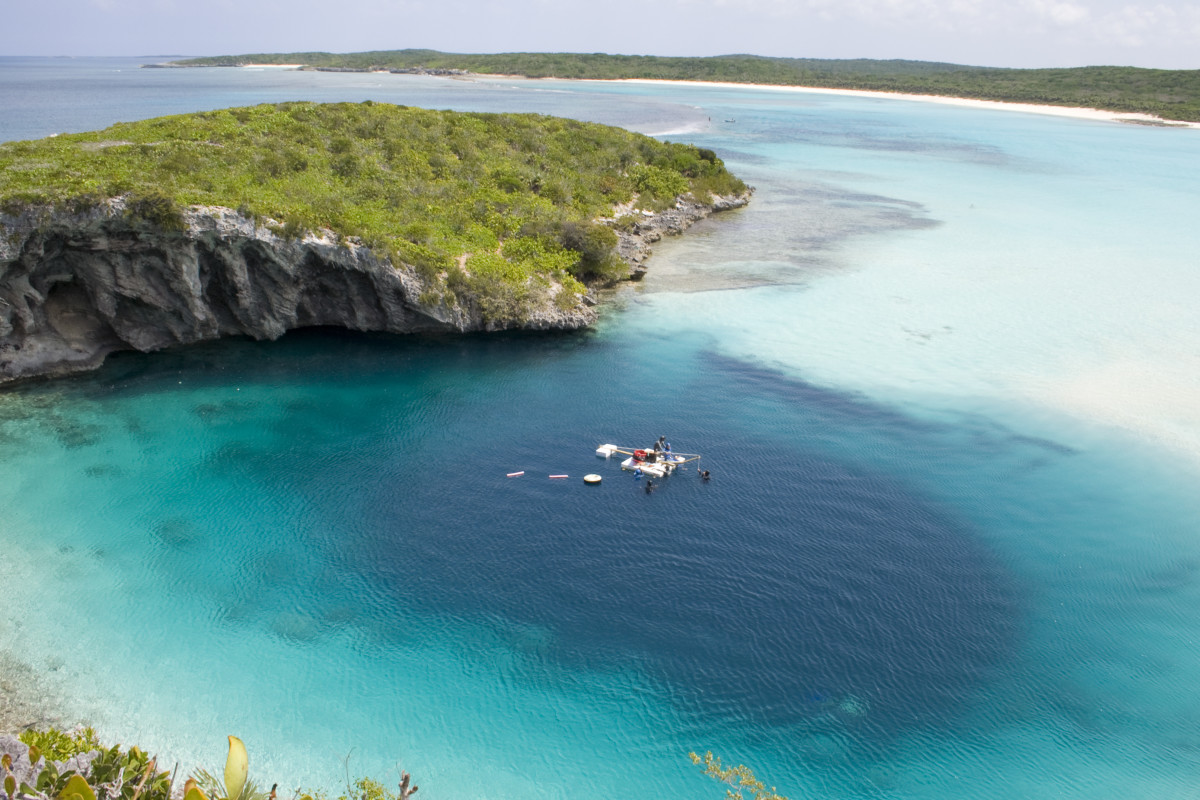 One of the "blue holes."
