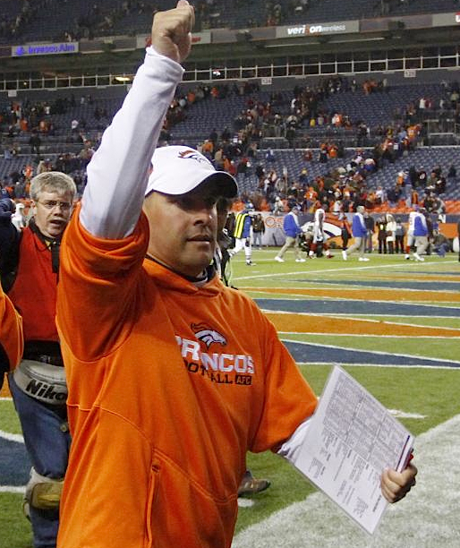 Josh McDaniels isn't afraid to show his emotions. (Jack Dempsey / Associated Press)