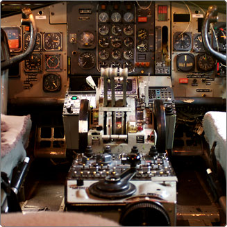 Airline cockpit