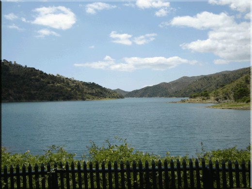 ...and the lake we were going to build them on!