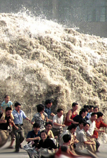 Tsunami strikes, too late to change now!