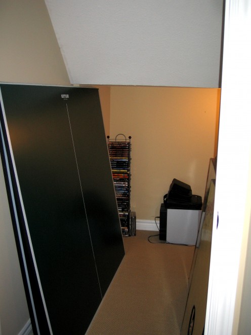 closet under stairs