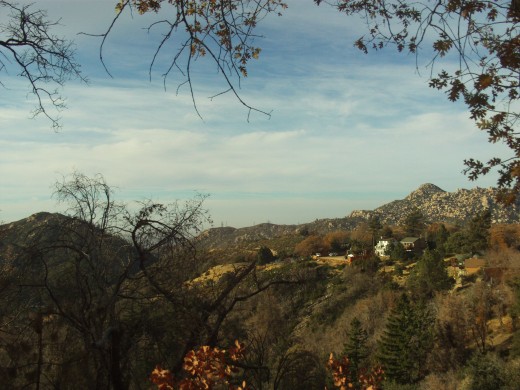Looking out towards The Pinnacles.