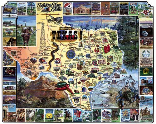 White Mountain 1000 piece Jigsaw Puzzles (Best of Texas)