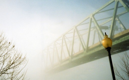 Williamstown Bridge spanning the Ohio River from Marietta, OH to Williamstown WVa.