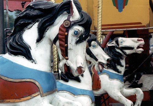 Carousel Horses. I call this one "Won By A Nose".