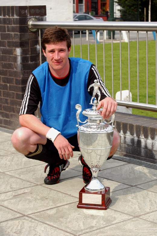 Polish Team captain with the winning trophy