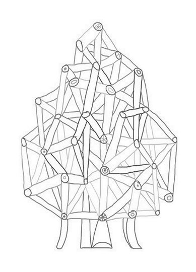 Abstract Drawing Christmas Trees Kids Coloring Pages Free Colouring Pictures to Print
