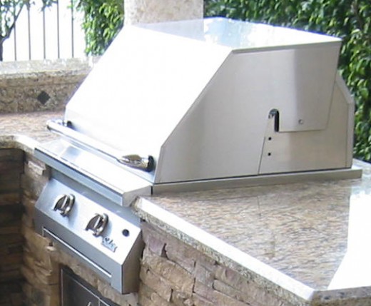 built in infrared gas grill