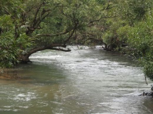 The gushing water of River Kali!