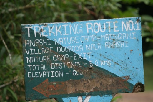 The trekking route!