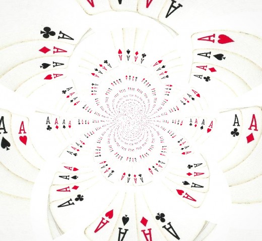Poker Clip Art - Four Aces Hypnotic Effect