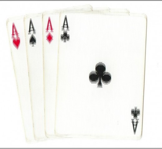 Poker Clip Art - 4 Aces Vibration Effect