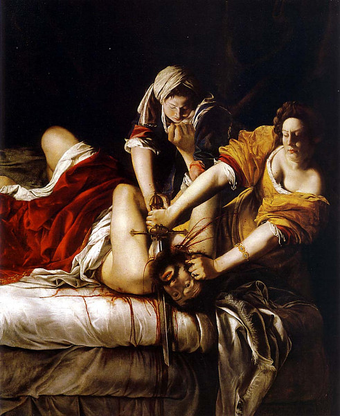 Judith vs. Holofernes. Image credit : http://www.aug.edu/augusta/iconography/biggerFiles/judithGentileschi.jpg