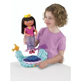 Dora Explorer Sparkle & Twirl Mermaid Doll