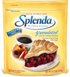 In this recipe we use Splenda in place of the sugar. In this recipe we use Splenda in place of the sugar.