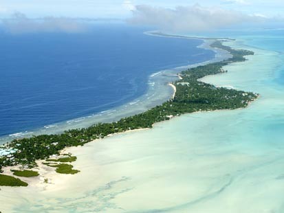 pacific Island of Kiribas face inundation.
