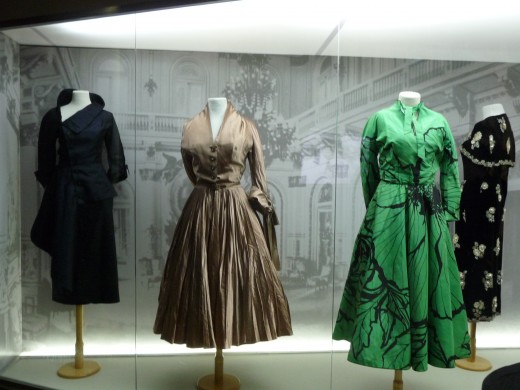 The dresses worn by Eva Peron