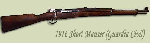 Original Mauser shortened barrel Guardia rifle, made for them specially...