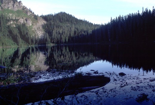 Mirror Lake, just south of Snoqualmie Pass.