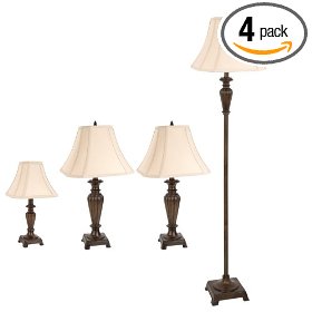 4 pack antique lamps