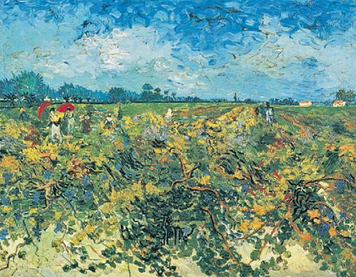Van Gogh Painting: Green Grape Hill - This is so bad, Van Gogh couldn't find a buyer.