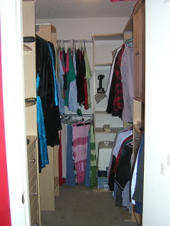 Closet after