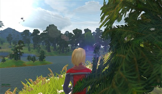 My League cleric, looking across Lightwood, the second League zone.