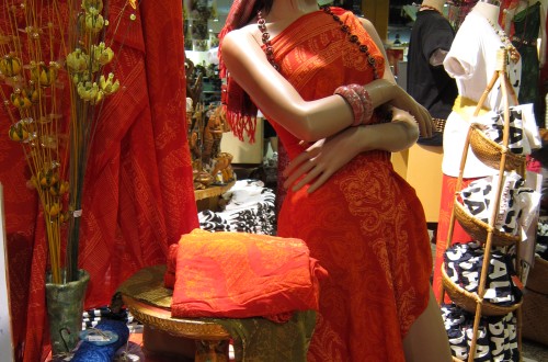 Batik wraps and dresses