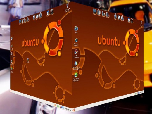 Cube desktop effect!