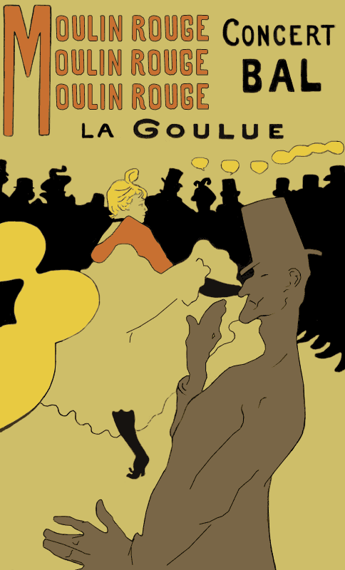 Le Moulin Rouge Poster by Henri Toulouse-Latrec