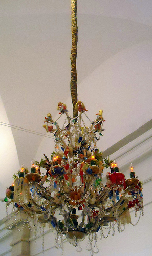 A chandelier at the Smithsonian