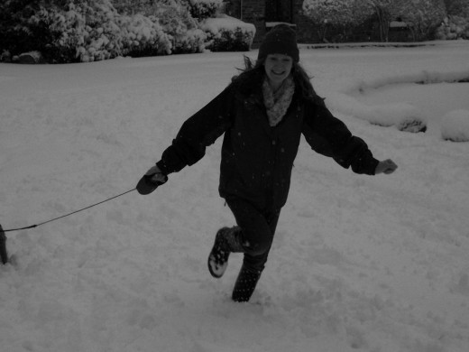 Mid-fall... (This was a different time, by the way!)