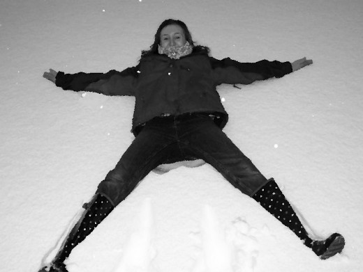 Landing flat on my back!! I suppose it's better than landing face down...