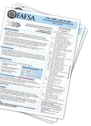 FAFSA application form