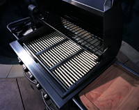 Porcelain rods radiate heat at the grilling surface for perfect heat every time!
