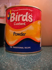 Birds Custard Powder. An English Staple for making Trifle If you can't find it there are alternatives you can use.