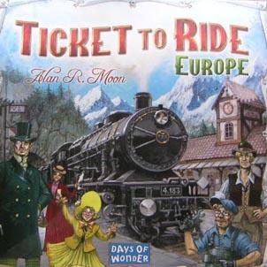 The European version of a ticket to ride features cities across the European continent, and is for 2-4 players.