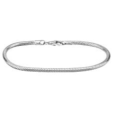 8 1/4" SS Snake Lobster Claw Bracelet