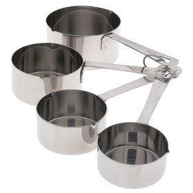 Amco 4 piece stainless steel measuring cups