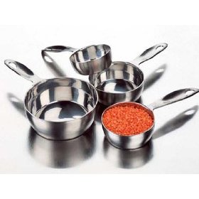 Stainless steel measuring cups - 4 piece set