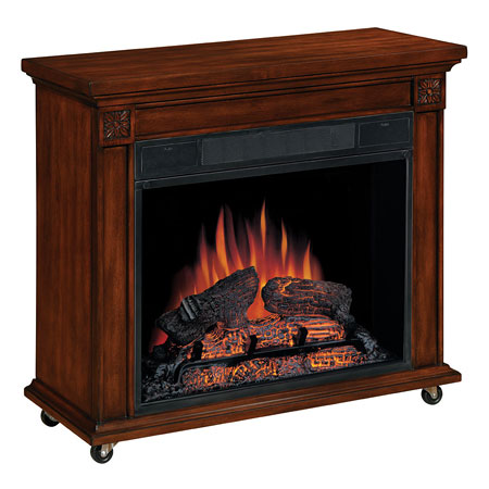 Berlin Roll and Heat Cherry Electric Fireplace