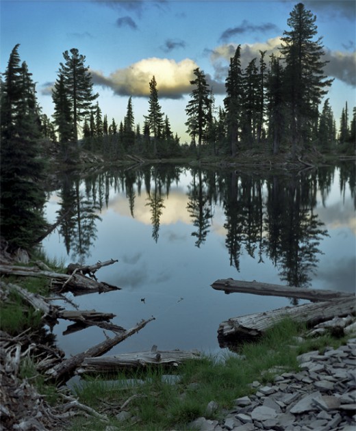 Sunset at Snow Lakes.