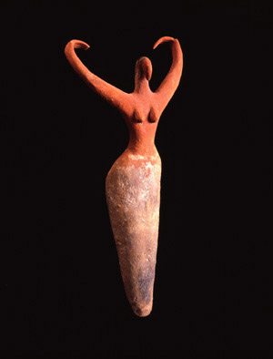 The Dancer  Painted terracotta statuette from Naqada II Period (3650-3300 BCE)  Image credit : bloggy.com