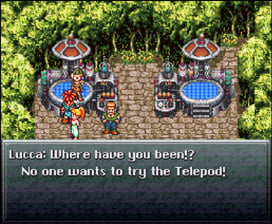 This is a screenshot from Chrono Trigger. This particular event starts off the entire plot of the game.
