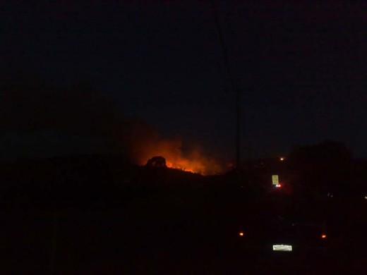 It was a raging and fast moving fire by night